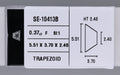 0.37 Carat Natural F SI1 Trapezoid Diamond SE-10413B