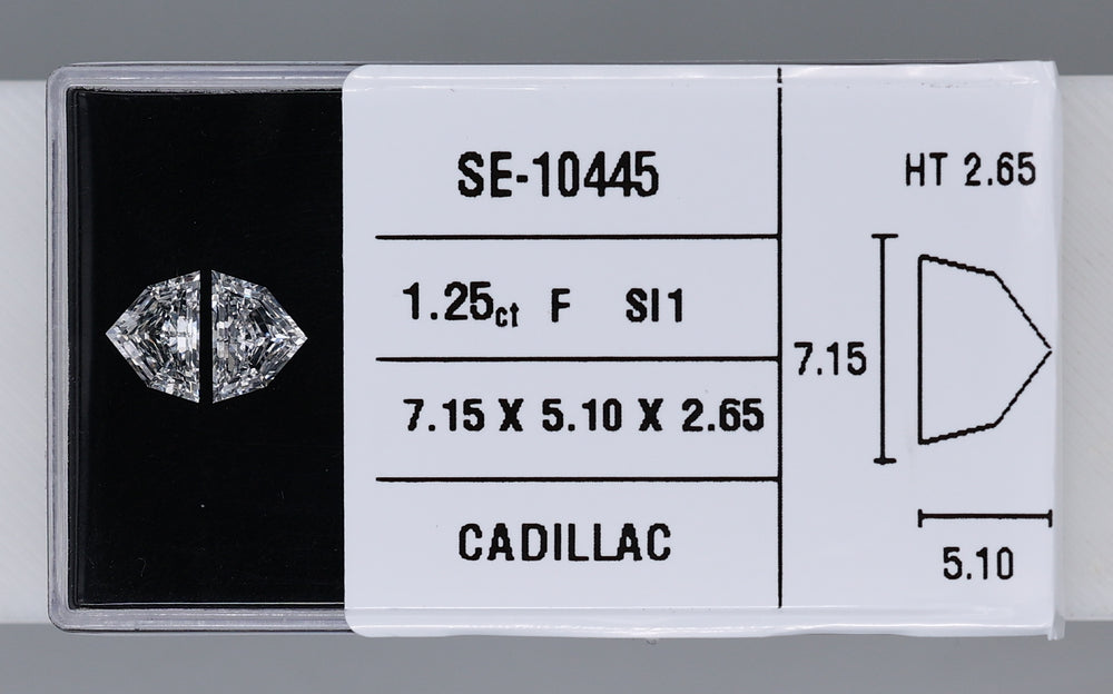 0.61 Carat Natural F VS2 Trapezoid Diamond SE-10445A