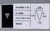 0.39 Carat Natural D VVS2 Shield Diamond SE-5998BB