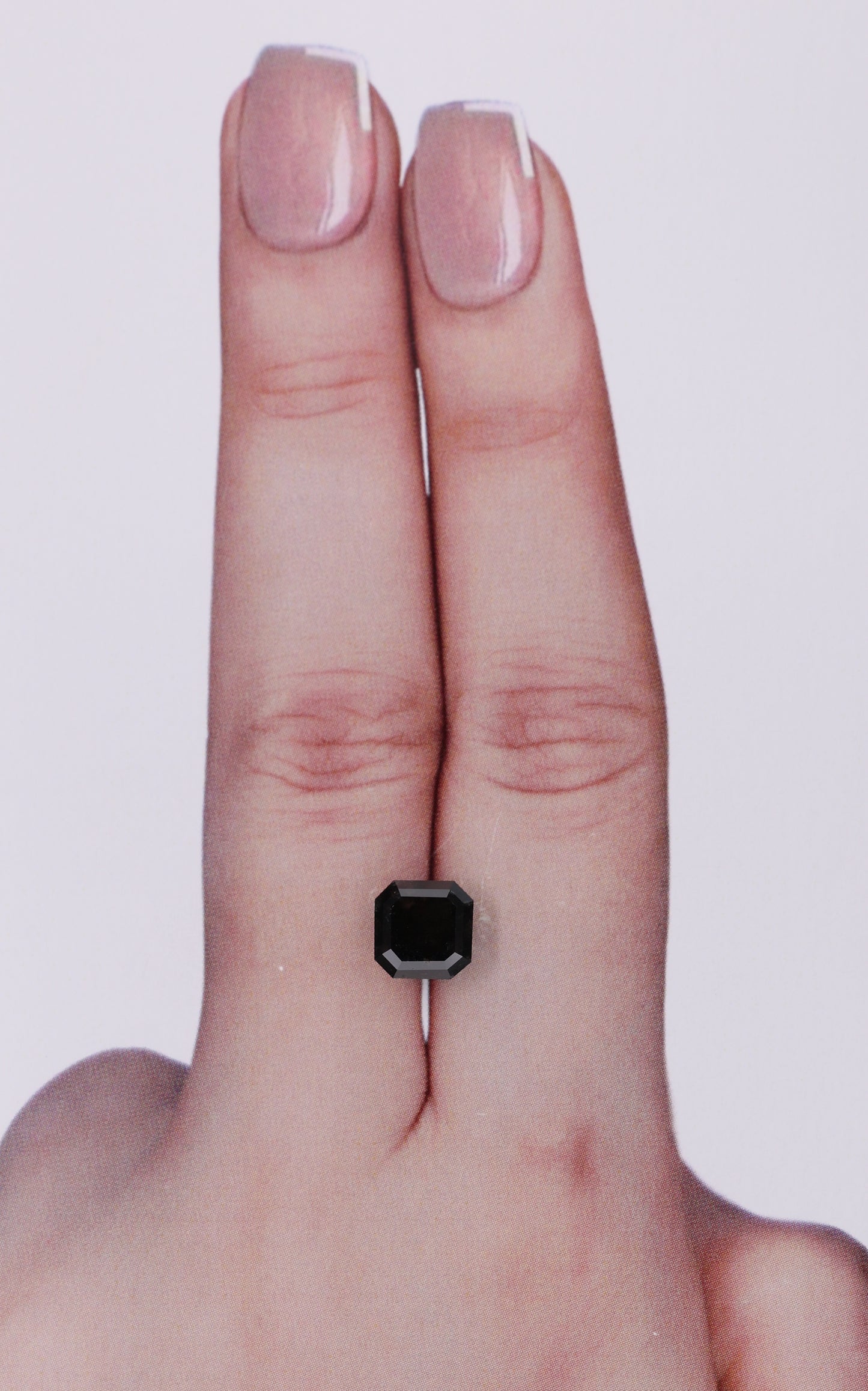 GIA 2.10 Carat Natural Fancy Black Sq emerald Diamond SE-9986GN