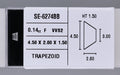 0.14 Carat Natural F VVS2 Trapezoid Diamond SE-6274BB