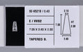 0.43 Carat Natural E VVS2 Tapered baguette Diamond SE-9521B