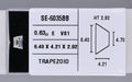 0.63 Carat Natural E VS1 Trapezoid Diamond SE-6035BB