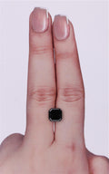 GIA 2.15 Carat Natural Fancy Black Sq emerald Diamond SE-9244GN