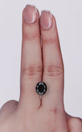 3.09 Carat Natural Fancy Black Oval Diamond SE-10420