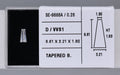 0.28 Carat Natural D VVS1 Tapered baguette Diamond SE-9666A