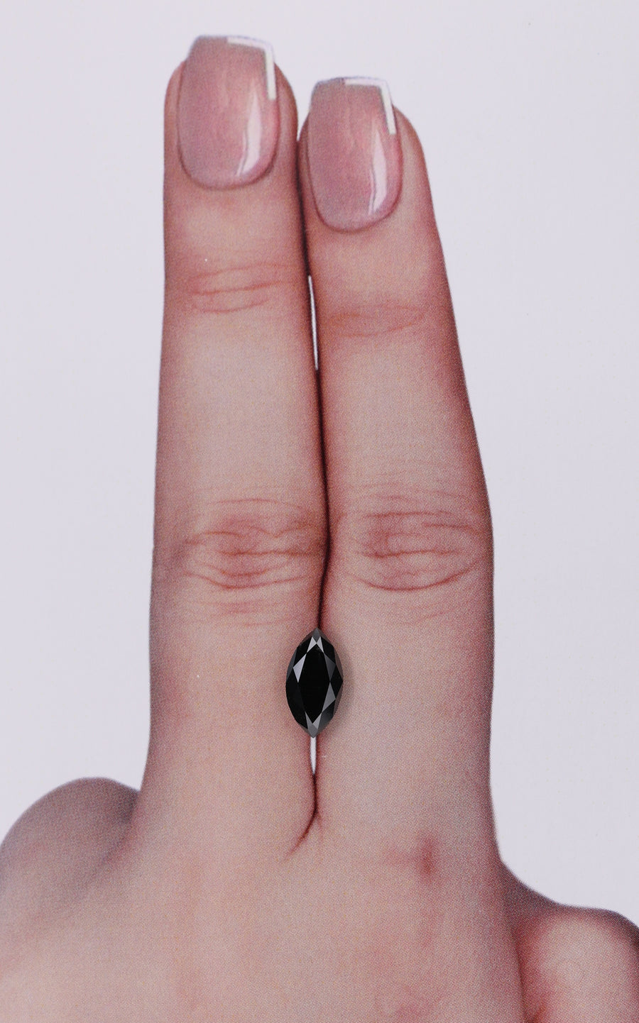 GIA 1.29 Carat Natural Fancy Black Marquise Diamond SE-9663GN
