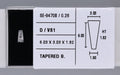 0.28 Carat Natural D VS1 Tapered baguette Diamond SE-9470B