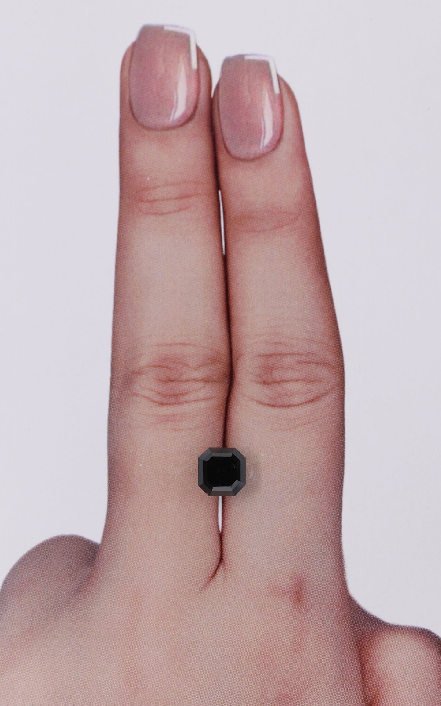 1.76 Carat Natural Fancy Black Sq emerald Diamond SE-10419