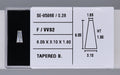 0.28 Carat Natural F VVS2 Tapered baguette Diamond SE-9598B