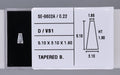 0.22 Carat Natural D VS1 Tapered baguette Diamond SE-9602A