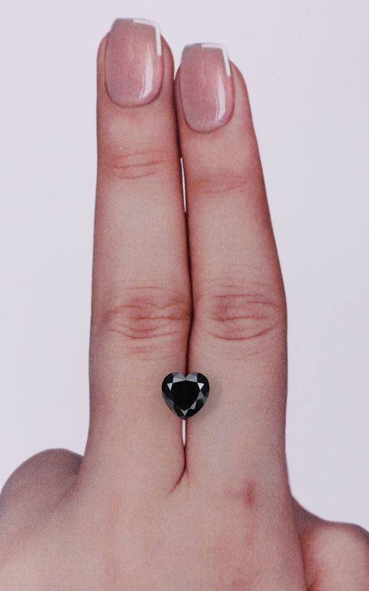 IGI 1.82 Carat Natural Fancy Black Heart Diamond SE-10309TTI