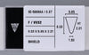 0.37 Carat Natural F VVS2 Shield Diamond SE-5998AA
