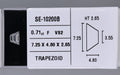 0.71 Carat Natural F VS2 Trapezoid Diamond SE-10200B