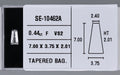 0.44 Carat Natural F VS2 Tapered baguette Diamond SE-10462A