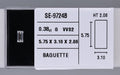 0.38 Carat Natural G VVS2 Baguette Diamond SE-9724B