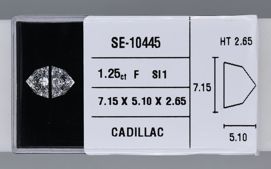 0.61 Carat Natural F VS2 Trapezoid Diamond SE-10445A