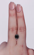 1.77 Carat Natural Fancy Black Oval Diamond SE-10290