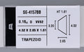 0.16 Carat Natural D VVS2 Trapezoid Diamond SE-4157BBB