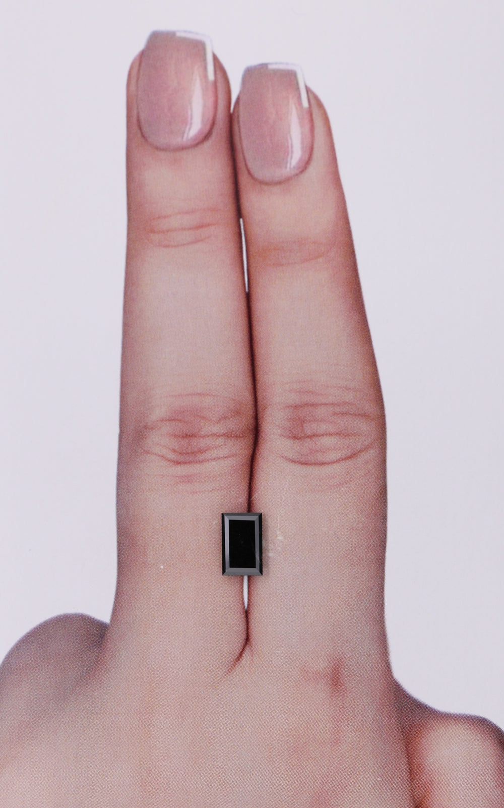 IGI 0.85 Carat Natural Fancy Black Baguette Diamond SE-10000IN
