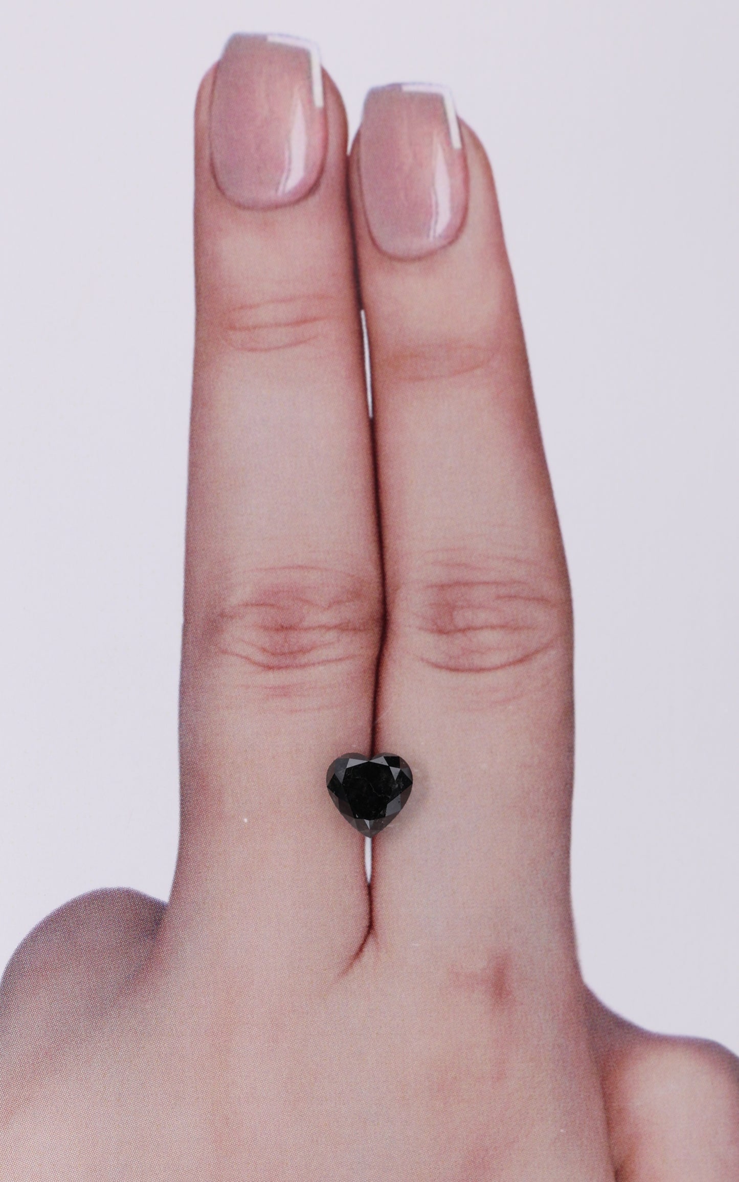 GIA 1.41 Carat Natural Fancy Black Heart Diamond SE-9544GN