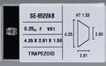 0.25 Carat Natural F VS1 Trapezoid Diamond SE-8522AB