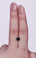 GIA 1.05 Carat Natural Fancy Black Round Diamond SE-9271GN