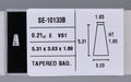 0.21 Carat Natural E VS1 Tapered baguette Diamond SE-10133B