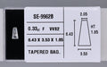 0.33 Carat Natural F VVS2 Tapered baguette Diamond SE-9962B