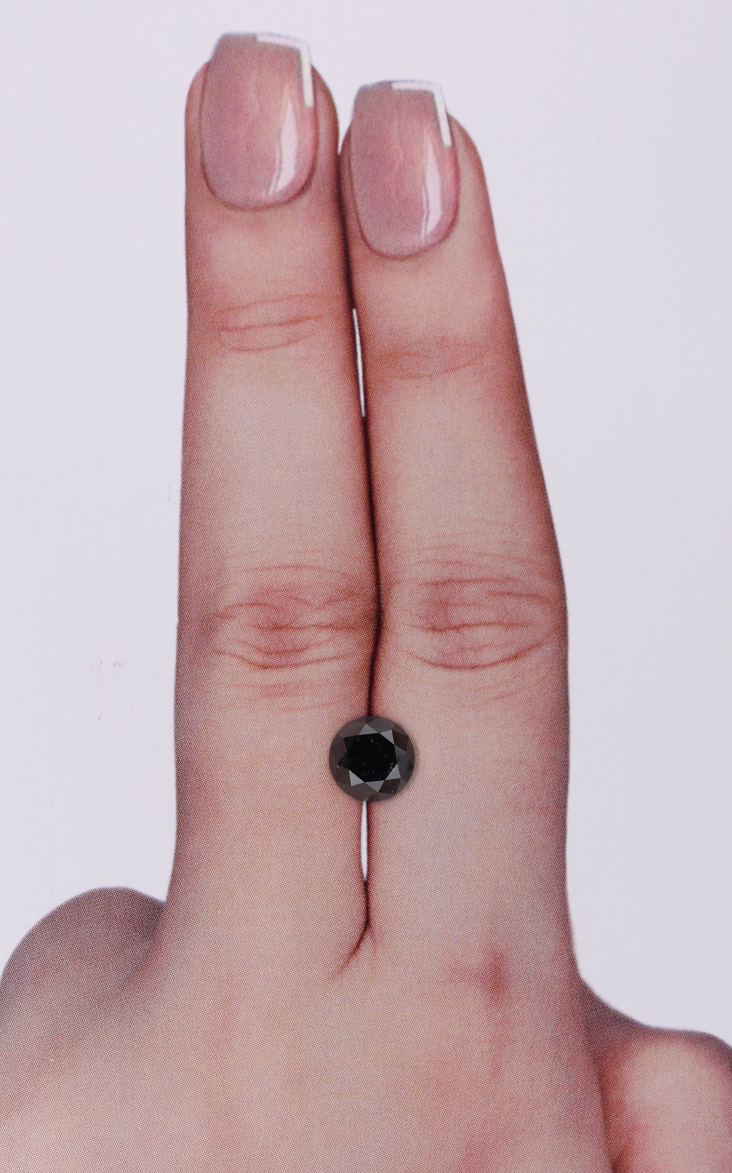 GIA 1.56 Carat Natural Fancy Black Round Diamond SE-9774GN