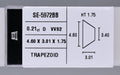0.21 Carat Natural D VVS2 Trapezoid Diamond SE-5972BB