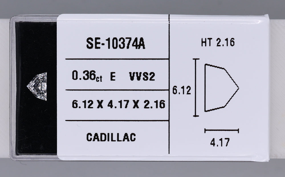 0.36 Carat Natural E VVS2 Trapezoid Diamond SE-10374A