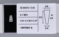 0.40 Carat Natural E VS1 Tapered baguette Diamond SE-9441A