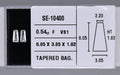 0.54 Carat Natural F VS1 Tapered baguette Diamond SE-10400