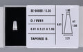 0.30 Carat Natural D VVS1 Tapered baguette Diamond SE-9666B