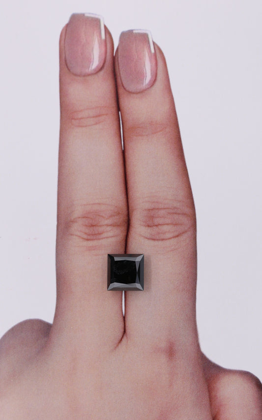 4.05 Carat Natural Fancy Black Princess Diamond SE-10037