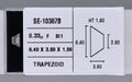 0.33 Carat Natural F SI1 Trapezoid Diamond SE-10387B