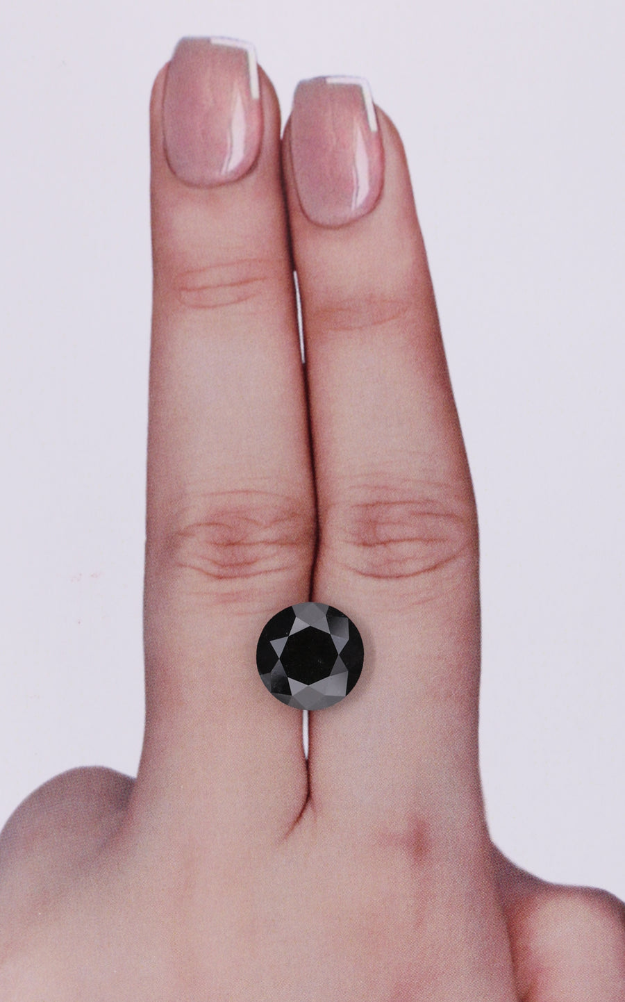 GIA 3.84 Carat Natural Fancy Black Round Diamond SE-9391GN