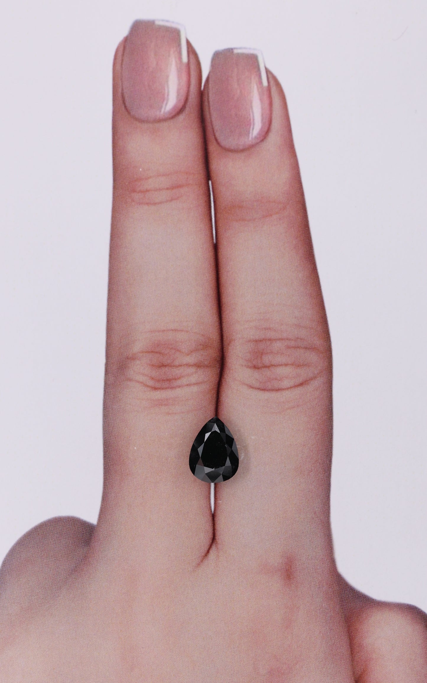 2.08 Carat Natural Fancy Black Pear Diamond SE-10382