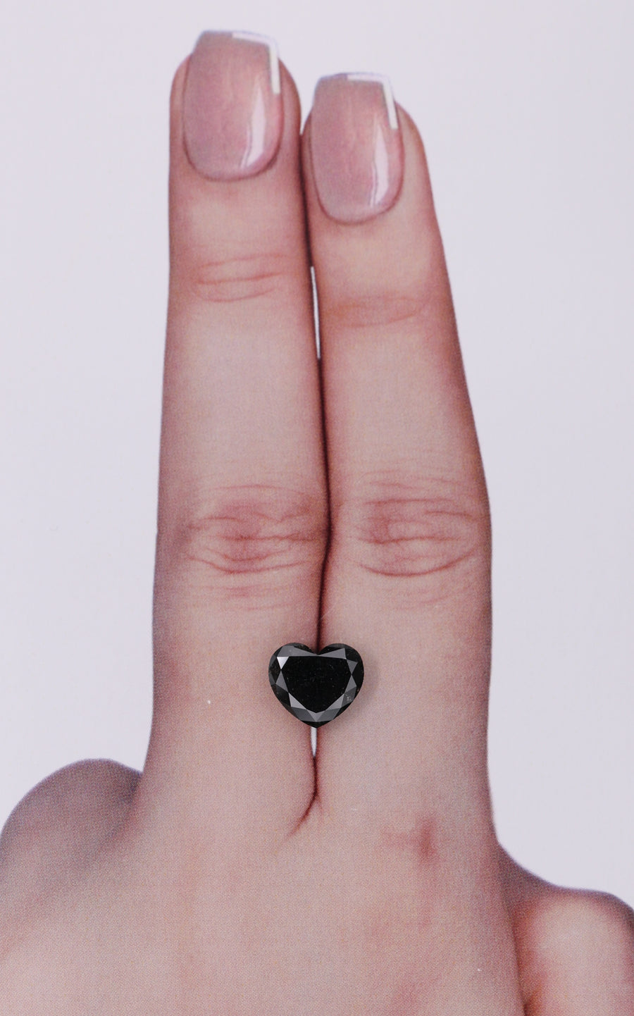 GIA 1.89 Carat Natural Fancy Black Heart Diamond SE-9848GN