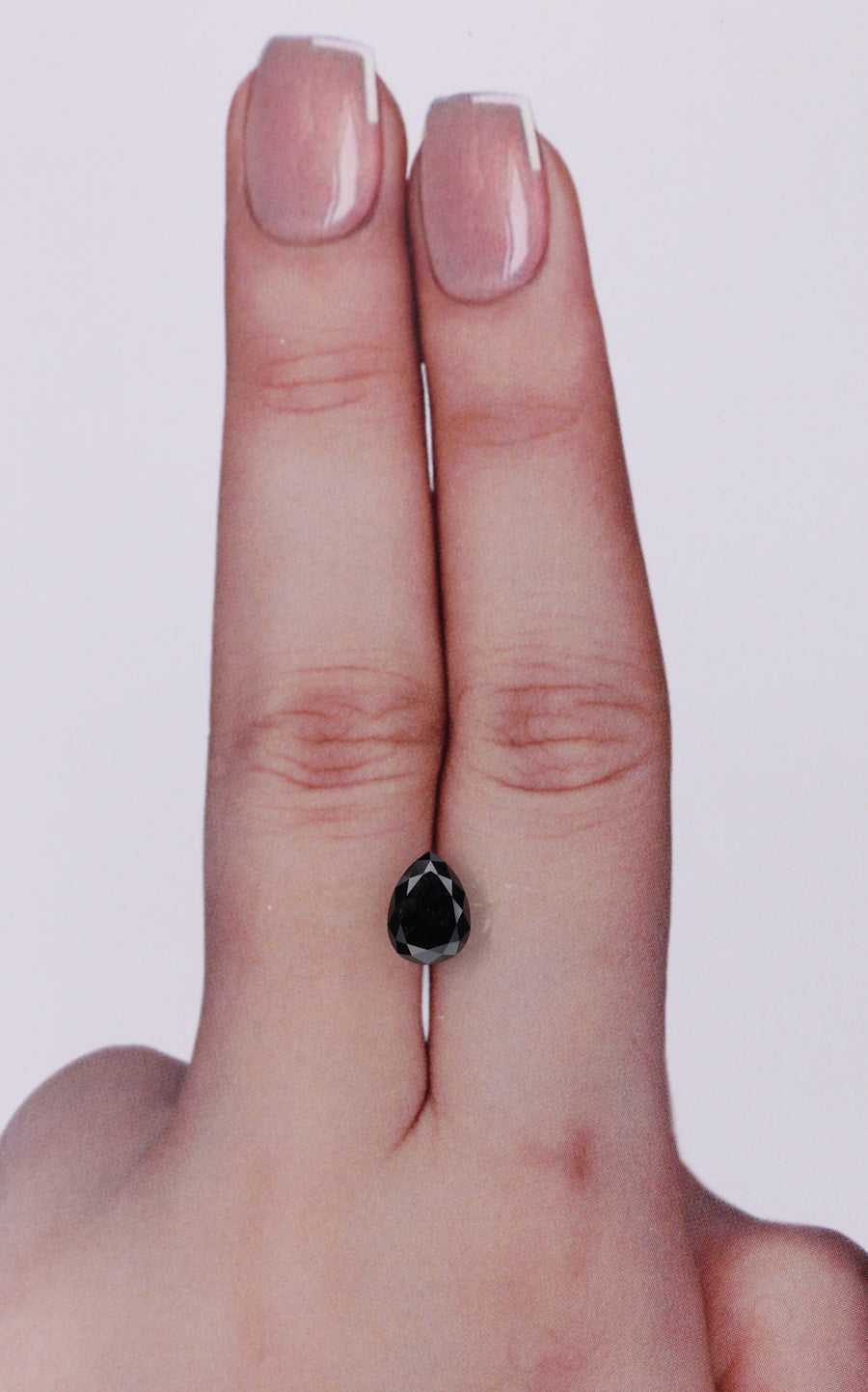 IGI 1.08 Carat Natural Fancy Black Pear Diamond SE-10343IN
