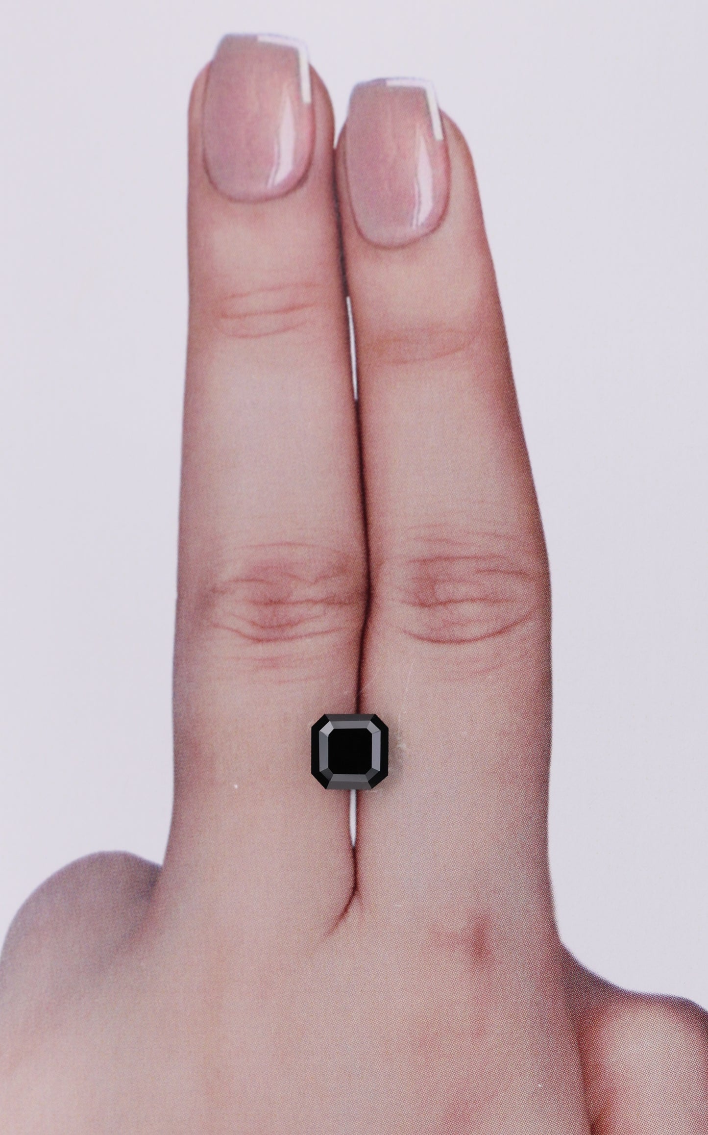 1.53 Carat Natural Fancy Black Sq emerald Diamond SE-10038