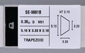 0.30 Carat Natural D VS1 Trapezoid Diamond SE-9881B