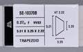 0.27 Carat Natural F VVS2 Trapezoid Diamond SE-10370B
