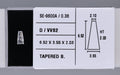 0.38 Carat Natural D VVS2 Tapered baguette Diamond SE-9600A