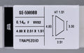 0.14 Carat Natural F VVS2 Trapezoid Diamond SE-5989BB