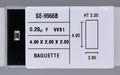 0.29 Carat Natural F VVS1 Baguette Diamond SE-9966B
