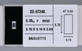 0.35 Carat Natural F VVS2 Baguette Diamond SE-9724A