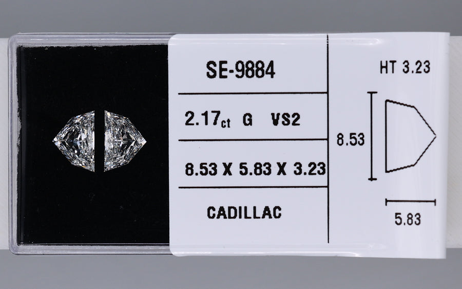 2.17 Carat Natural G VS2 Trapezoid Diamond SE-9884