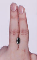 GIA 1.77 Carat Natural Fancy Black Oval Diamond SE-9241GN